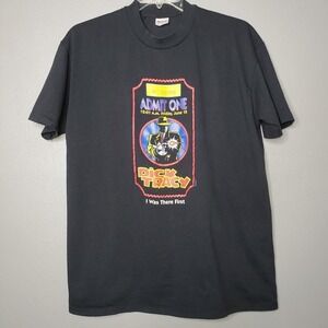 Vintage Dick Tracy 90s stamped Burlington ticket movie tee XL